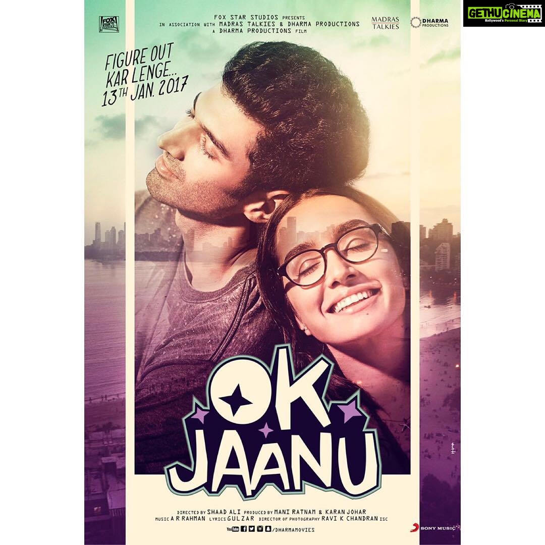 Shraddha Kapoor Instagram - #OKJaanuTrailerMonday @DharmaMovies ❤️