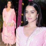 Shraddha Kapoor Instagram – #AboutLastNight Diwali night! Wearing one of my favorite colors. PINK! Thank you @abujanisandeepkhosla @anmoljewellers ✨💕☺️❤️