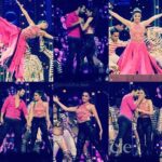 Shraddha Kapoor Instagram – Last nights #StarScreenAwards performance. Was awesome fun to dance to #Galliyan, #BezubaanPhirse, #NaachMeriJaan & #SunSaathiya. And then batuk @varundvn joining me on stage was of course the icing 💖❤️ Hope you guys enjoyed ☺️☺️☺️