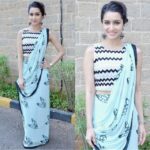 Shraddha Kapoor Instagram – #IndianIdolJunior #ABCD2Promotions #ABCD2 #19thJune styled by @tanghavri @babitamalkani sari hair & make up by @shraddha.naik