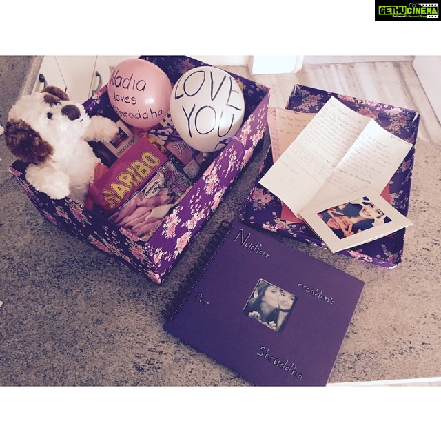 Shraddha Kapoor Instagram - Got back home to the sweetest parcel sent from Germany! Thank you Nadia 😘❤️ Keep a check on your mail 😉