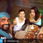 Shraddha Kapoor Instagram – #Repost from @remodsouza with @repostapp — 2 schedule wraps up and cheat day beginsssss 😂😂😂😂😂😂😅😅😅😅😊😊😊truly well deserved @kapoorshraddha @varundvn