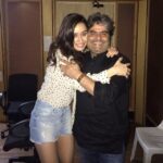 Shraddha Kapoor Instagram – Vishal sir!!! Quick visit to the dub studio #Haider #2ndOct