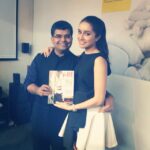 Shraddha Kapoor Instagram – Jujitsu & me at the #Filmfare launch! 😊 @jiteshpillaai