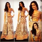 Shraddha Kapoor Instagram - Face of #IBFW :) in #Delhi yesterday. In a pretty #JJValaya lehenga! Hair & make up by one of my favourites @shaanmu