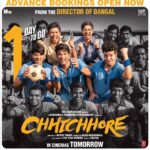 Shraddha Kapoor Instagram - #CHHICHHORE in cinemas TOMORROW! ❤️ @niteshtiwari22 @sushantsinghrajput @fukravarun @tahirrajbhasin @naveen.polishetty @tushar.pandey #Saharsh @nadiadwalagrandson @foxstarhindi