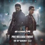 Shraddha Kapoor Instagram - Gear up for the biggest night of 2019! 💥 The much awaited #Saaho Pre-Release event all set to unroll on 18th August! 👊🏻‬ @actorprabhas @sujeethsign @neilnitinmukesh @arunvijayno1 @sharma_murli @evelyn_sharma ‪@maheshmanjrekar ‬@mandirabedi @apnabhidu @chunkypanday @uvcreationsofficial #BhushanKumar @tseriesfilms