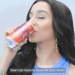 Shraddha Kapoor Instagram - Switch to my favorite @drinkshunya. It’s my daily fizzy fix and it’s actually good for me!💫💜 . . . Available in Shunya Fizz Cola Shunya Fizz Lime & Lemon #ShunyaFizz #SwitchToShunya #NothingNastyJustTasty #ad #cola