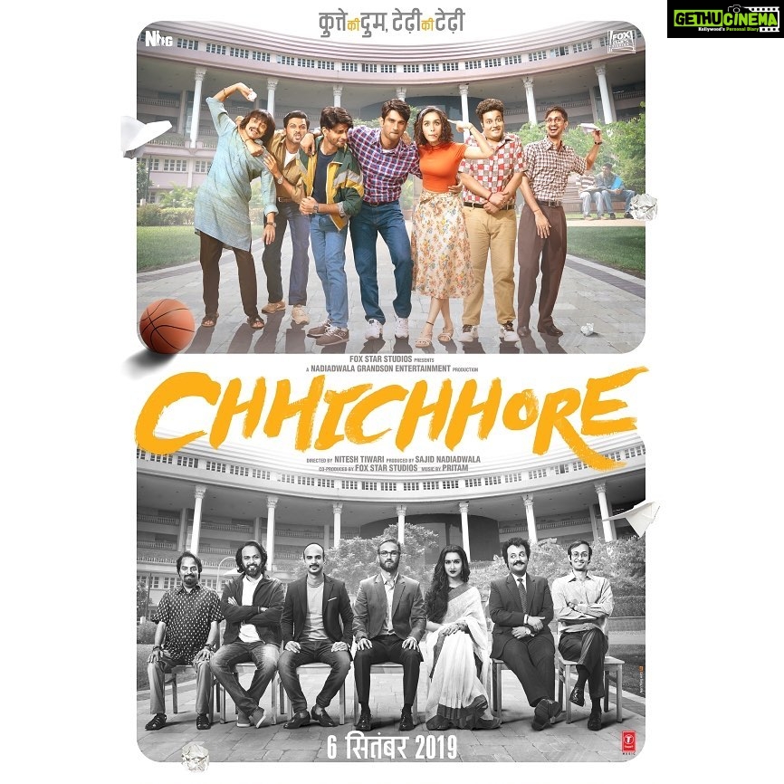 Shraddha Kapoor Instagram - Chhichhorapanti is in our blood and we can’t wait to inject the Chhichorapanti in you!!♥️ #Chhichhore Releasing on the 6th of September . . #SajidNadiadwala @niteshtiwari22 @sushantsinghrajput @fukravarun @tahirrajbhasin @naveen.polishetty @tushar.pandey @saharshkumarshukla_official @_prat @foxstarhindi @nadiadwalagrandson @wardakhannadiadwala @ipritamofficial #Chhichhore