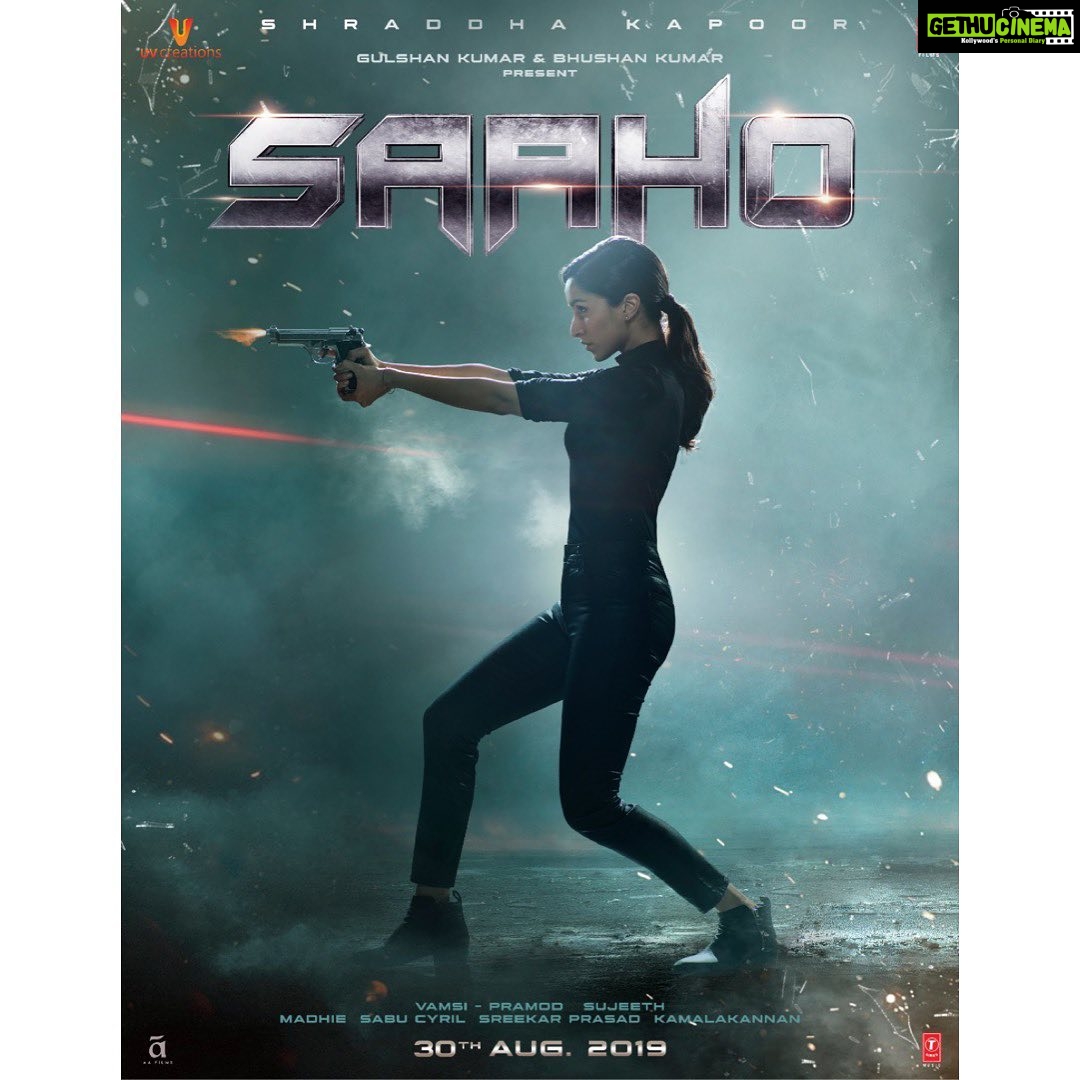 Shraddha Kapoor Instagram - #30thAugustWithSaaho @actorprabhas @sujeethsign @uvcreationsofficial @neilnitinmukesh @arunvijayno1 @tseries.official @its_bhushankumar ❤️