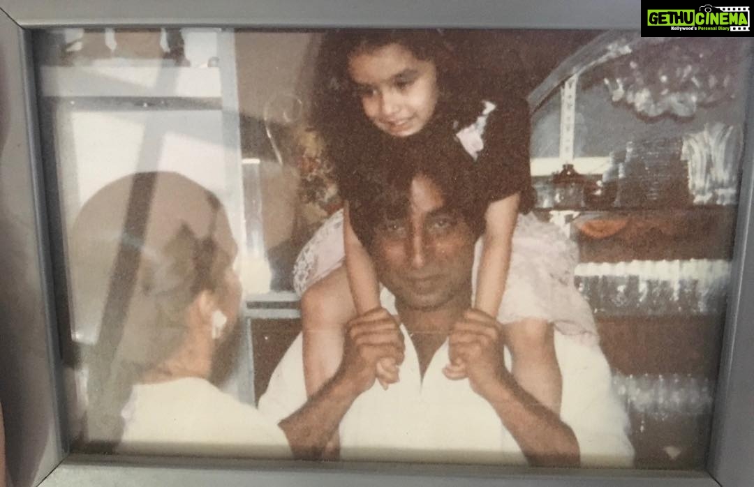 Shraddha Kapoor Instagram - Baapu.. my guiding light. My pillar of strength, belief and love. The wind beneath my wings. You always told me that I could do and be whatever I want to be. Thank you for showing me that the sky is limitless. I love you. Happy Father’s Day 🐣💕 @shaktikapoor #FathersAreAmazing