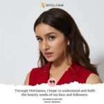 Shraddha Kapoor Instagram – I’m super excited to share that I am the brand ambassador/investor of @myglamm 
a cruelty-free and super innovative beauty brand! 

Let’s take this beauty journey together and make GLAM to you feel like, MY GLAMM!💄💋❤️