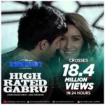 Shraddha Kapoor Instagram – And the most viewed video in 24 hours is…
#HighRatedGabru 💥 –> Link in bio. 
@varundvn @tseries.official #Nawabzaade #BhushanKumar @gururandhawa @officialveemusic @remodsouza @raghavjuyal @dharmesh0011 @punitjpathak @nawabzaade_thefilm