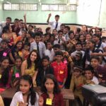 Shraddha Kapoor Instagram - Today I was lucky to spend sometime with these amazing kids at Prabhadevi Municipal School. Most of the kids in government schools come from slum communities near Worli. Their parents are either unemployed, labourers, street vendors, blue-collar workers, etc. Many come from emotionally, physically or sexually abusive families and have been in physically traumatic situations. What Pehlay Akshar (an NGO)does: Most NGOs come with an intention to create more equity in the society through education. Pehlay Akshar does it by ensuring that our kids can speak English well, and are not kept away from jobs that they want to be in, inspite of having all other skills. They also aim to create a safe space for the kids in the classroom and make learning fun, so that the kids seek more and more of knowledge, rather than us having to force them to study. Schooling is just one accept of our work. They also train government teachers in the Pehlay Akshar ideology to create a multiplier effect of new age learning. CHECK LINK IN BIO 💕