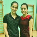 Shraddha Kapoor Instagram – Today training with the champ herself @nehwalsaina 🏸 ❤️
