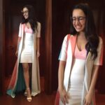 Shraddha Kapoor Instagram - Yesterday for @vogueeyewear media and blogger interactions. Wearing a @_vedikam dress & @dune_london_india shoes Styled by @tanghavri assisted by @nidhijeswani make up by @shraddha.naik hair by @francovallelonga managed by @parinaparekh #ShowYourVogue 🤓🌈❤️