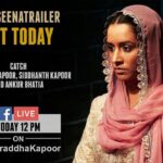 Shraddha Kapoor Instagram - Catch me in a never before seen avatar in #HaseenaTrailer today. Get all the action with @siddhanthkapoor, @ankurbhatia & me on Facebook LIVE at 12 pm ❤ ‬