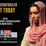 Shraddha Kapoor Instagram – Catch me in a never before seen avatar in #HaseenaTrailer today. Get all the action with @siddhanthkapoor, @ankurbhatia & me on Facebook LIVE at 12 pm ❤ ‬