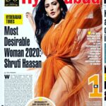 Shruti Haasan Instagram - Thankyou @hyderabad_times 💕I’m flattered humbled and was honestly surprised 😂 Hyderabad is a big part of my life and my story and the PEOPLE of Hyderabad have my ♥️ 4 LIFE