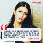 Shruti Haasan Instagram –