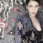 Shruti Haasan Instagram – My 🖤 is on a page – trace it out and take its shape before it turns to colour 🧿