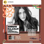 Shruti Haasan Instagram - This is going to be 🔥 get your tickets NOW NOW NOW through @nh7dotin 🖤