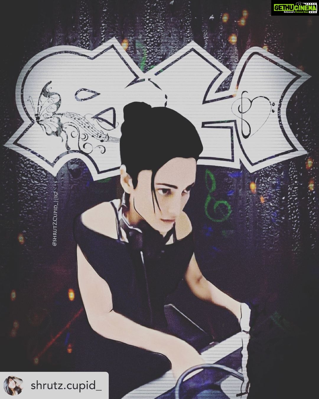 Shruti Haasan Instagram - 🖤 Thankyou for this !! 🖤