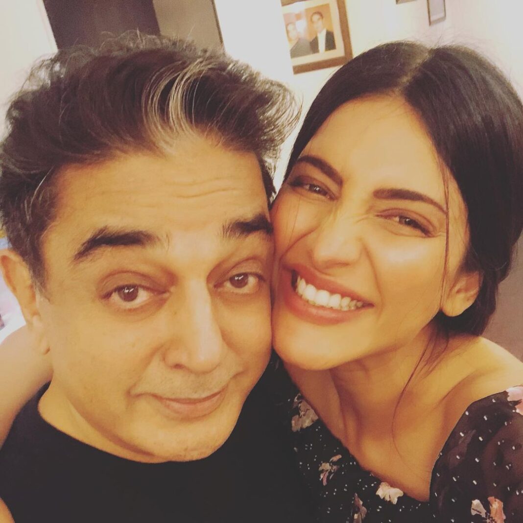 Shruti Haasan Instagram - Happy Father’s Day Appa dearest @ikamalhaasan 🖤 Thankyou for being you, Thankyou for inspiring me to be courageous in art and in life. #bapuji