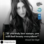 Shruti Haasan Instagram - 💚💚💚💚💚💚💚Posted @withregram • @thegoodquote Actress Shruti Haasan (@shrutzhaasan), pictured, picked her favorite nature quote in partnership with @UNDP’s #Mission1Point5 and @TheGoodQuote. Play & vote for climate policy, link in our bio! 🍃 #ForNature