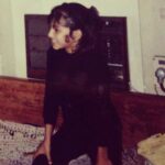 Shruti Haasan Instagram – Wearing all black ✔️ random tattoo on face ✔️ being a weirdo since 1995 ✔️ #throwback #kuttyme