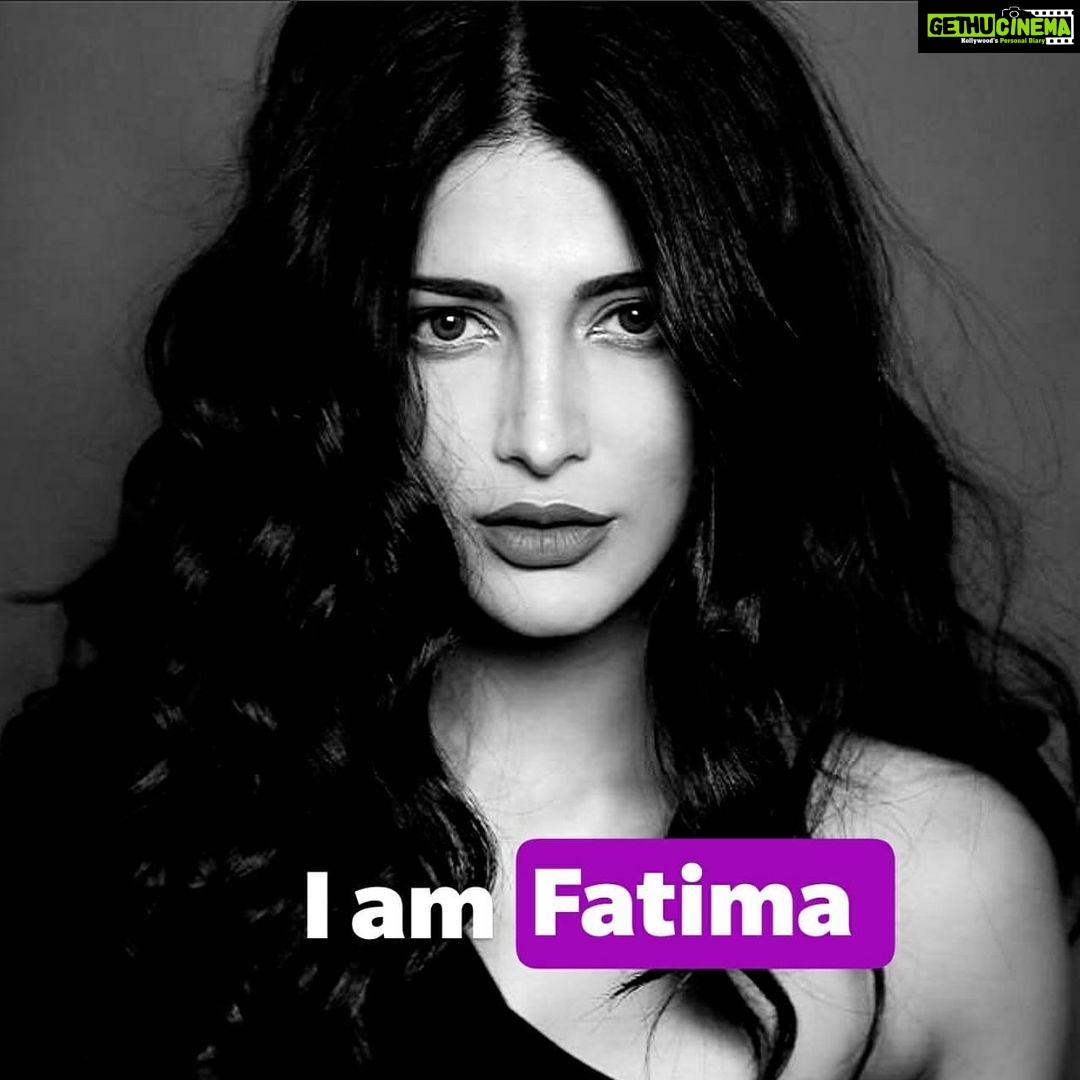 Shruti Haasan Instagram - I am her voice today and the voices of the many victims of domestic abuse which are going unheard as they are locked up with their abusers in the lockdown. #LockDownMeinLockUp Rising number of cases have put tremendous pressure on the resources of SNEHA, an NGO that has been fighting domestic violence since 20 years. They need to raise funds to raise resources to tackle domestic violence. You can choose to lend your voice by clicking on @snehamumbai_official, pick a name from their page, post your image with the name you've picked, and donate via the link in the bio.