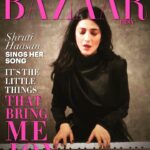 Shruti Haasan Instagram - Thankyou for this amazing collaboration @bazaarindia so much fun with my first singing cover 🖤💖🖤