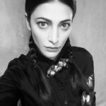 Shruti Haasan Instagram - “This is my costume. I’m a homicidal maniac. They look just like everyone else “ Fashion inspiration for life 🖤 #wednesdayaddams
