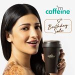 Shruti Haasan Instagram - mCaffeine turns 5 and we are celebrating! 🎉 I am getting addicted to all the good caffeine can do for my skin, are you? Head to www.mcaffeine.com for their BIG birthday sale and get ready to be hooked to good with their amazing products that are good for you & good for the earth! 🙌🏽 @mcaffeineofficial #mCaffeine #5thBirthdaySale #AddictedToGood #AD