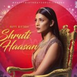 Shruti Haasan Instagram - Thankyou so much to my incredible extended fan family for this lovely birthday dp:) you all mean so so much to me and I’m forever grateful for your love 🙏🏼 and a big Thankyou yo darling @tamannaahspeaks for releasing it #imaluckygirl #blessed #❤️