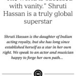 Shruti Haasan Instagram - Had fun chatting about life work and art !! With Rhys @squaremile_com read the interview through the link in my bio !