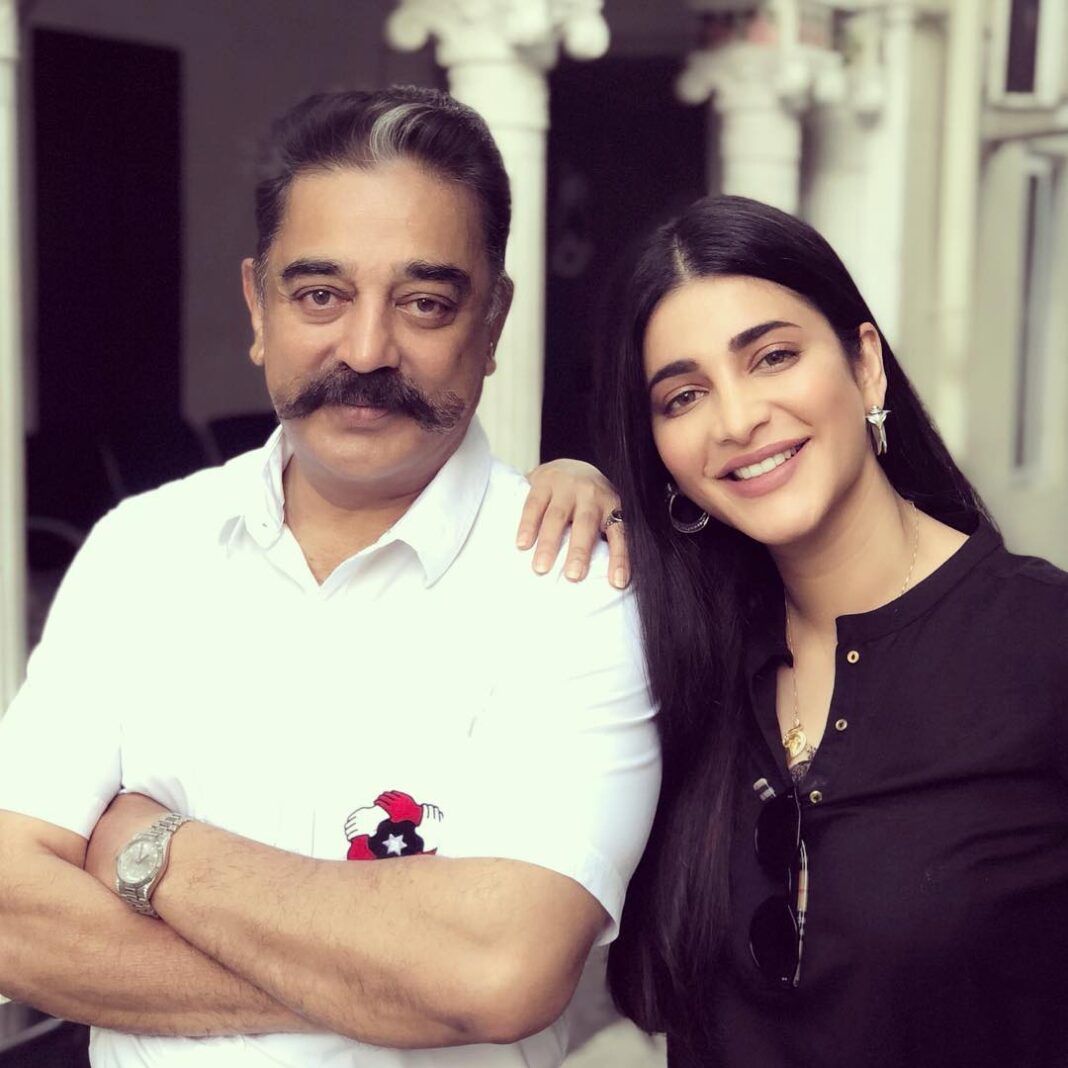 Shruti Haasan Instagram - VOTING DAY !!! Proud of you my dear father @ikamalhaasan 🖤 I’m on my way to vote, are you ? 🔦 #bigday