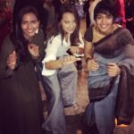 Sonakshi Sinha Instagram - Getting the wrestling stance right with these 2 champions!!! Geeta and Babita Phogat! So amazingly portrayed by Fatima, Zaira, Sanya and Suhani!!! Nothing less than a gold medal for #Dangal!!! Whatte film!!!! Go watch it! Aamir does it again! #cinematicexperience #girlpower