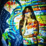 Sonakshi Sinha Instagram – One more… when your canvas is your world… make it colorful! @rohanshrestha #colourtherapy #art #painting