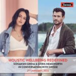 Sonakshi Sinha Instagram - 2nd January, 2022 - Mark the Date! Here's an exciting start to the new year - I’ll be in conversation with international superstar @chrishemsworth & global health & wellness brand @swissein to talk about holistic wellbeing with mindfulness, movement and nutrition. You don't want to miss this! #swisseindia #swissewellness #feelsgoodonswisse