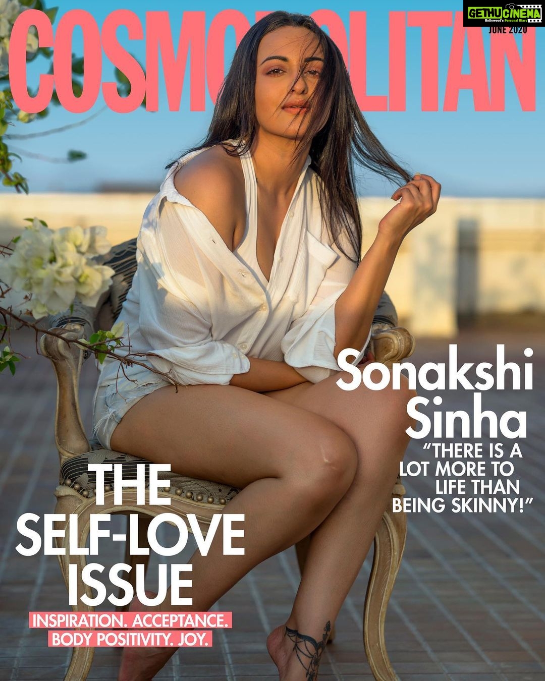 Sonakshi Sinha Instagram - Constantly being told to look a certain way? Fit a certain mold? F@/# That! Be yourself. Love yourself. Presenting my first Quarantine Shoot for @cosmoindia’s Self Love issue shot by my brother @kusshssinha! Editor: Nandini Bhalla (@NandiniBhalla) Creative Direction: Zunaili Malik (@ZunailiMalik) Media Consultant: Universal Communications (@universal_communications) Hair/Makeup/Costume - ME ⭐️ #bodypositivity #acceptance #comfortableinyourownskin