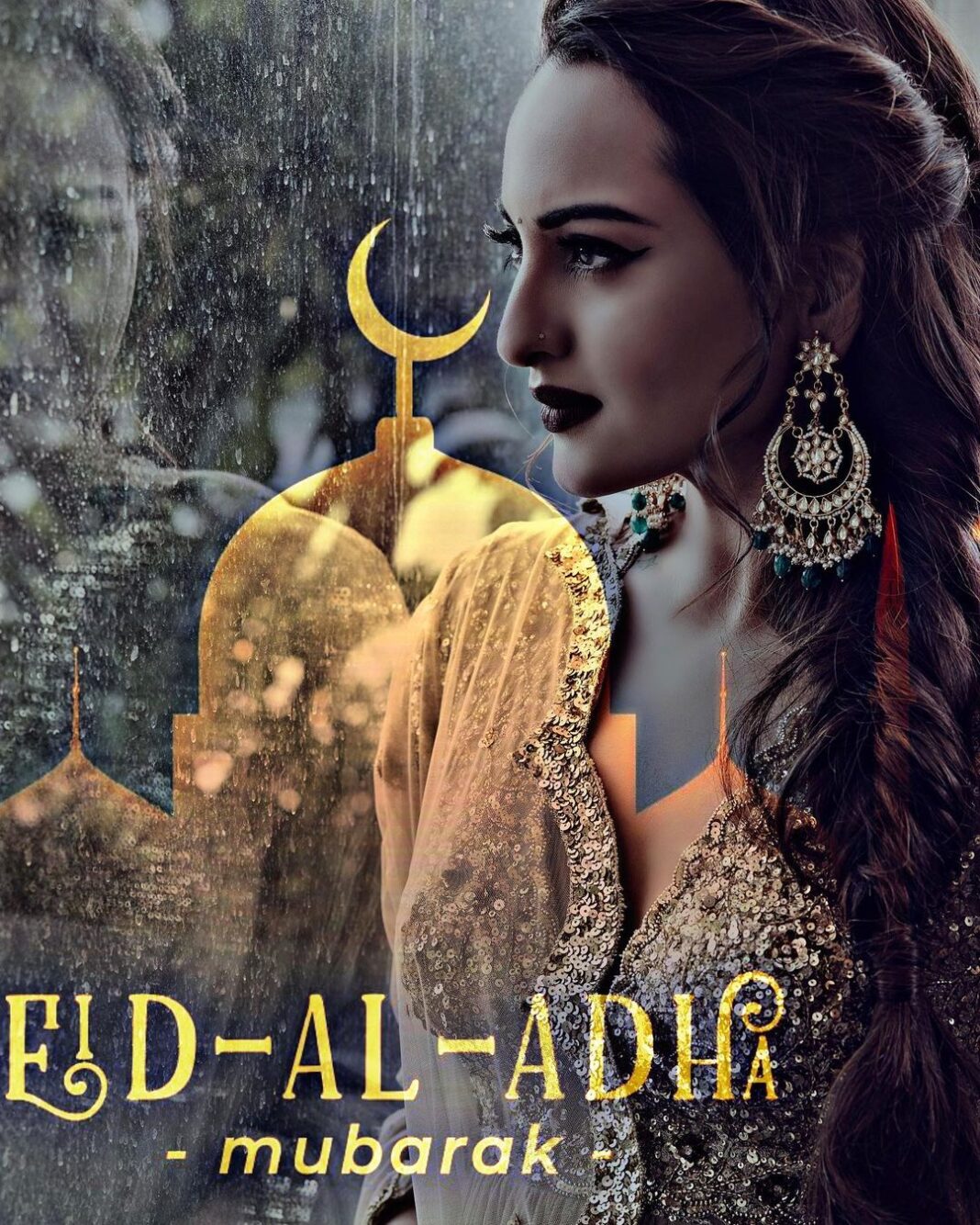 Sonakshi Sinha Instagram - #EidMubarak to everyone celebrating the festival of Eid al-Adha. Wish that everyone stays blessed, now and always ❤️