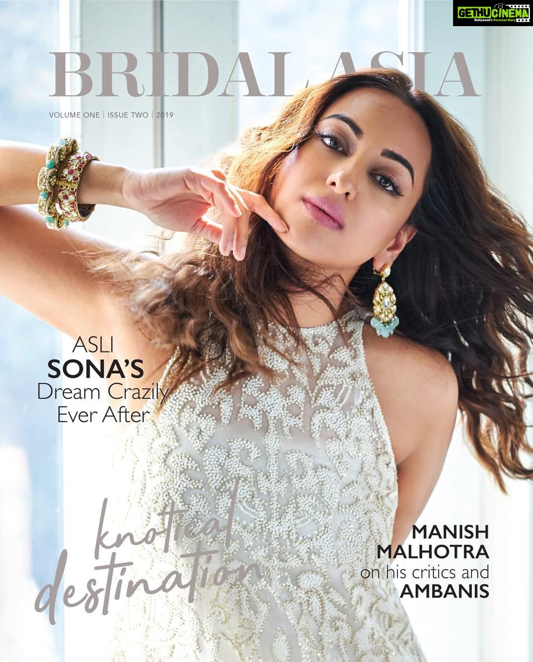 Sonakshi Sinha Instagram - Its here! Yours truly on the cover of @thebridalasiamagazine! Shot by @rohanshrestha, styled by @aakrutisejpal (wearing @rahulmishra_7 and @jewelsofjaipur), hair and makeup by @namratasoni. Get your hands on the collector’s copy at the summer edition of @BridalAsia on 2nd and 3rd March at Hotel Ashoka Chanakyapuri, New Delhi. #BridalAsiaMagazine #BridalAsia2019 #bridalasia