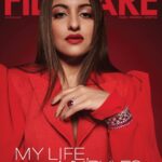 Sonakshi Sinha Instagram - Typo… its “Mah lyf mah rulzzz” Seeing red with @filmfare this month! Photographs: @thehouseofpixels Styling and Creative Direction: @mohitrai Cover story: @rahulgangs_ Hair: @themadhurinakhale Make-up: @heemadattani Filmfare Editorial: @sujithapai @analitaseth Media Consultants: @universal_communications