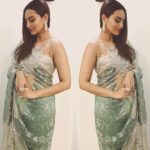 Sonakshi Sinha Instagram - Return of the saree for #nachbaliye8 yesterday! Styled by @mohitrai (tap for creds) make up and hair @niluu9999 and @sheetalfkhan ❤ #sonastylefile