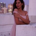 Sonam Bajwa Instagram – Self shot… no touch ups…. sky looked pink and so did I .