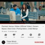 Sonam Bajwa Instagram - Klolan song out now...