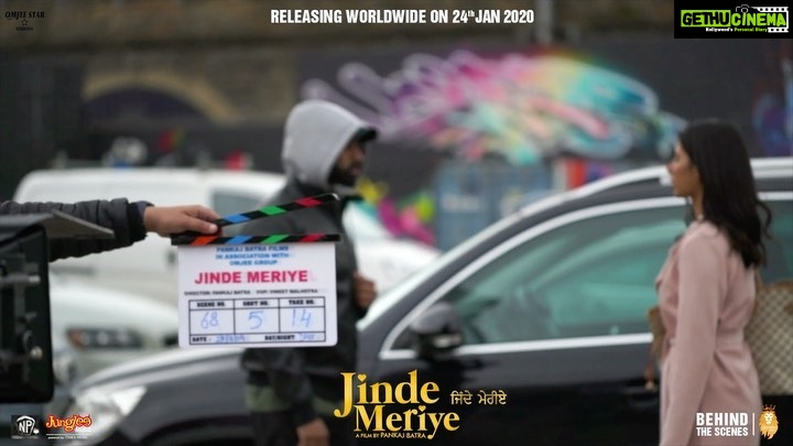 Sonam Bajwa Instagram - Behind the scenes 😁 Jinde Meriye 24 January 2020 @parmishverma @iampankajbatra