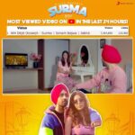 Sonam Bajwa Instagram – Thank you tuhade sareyaan da for loving SURMA 💕
Gal mann ge @diljitdosanjh ji womens nu tussi bahut respect karde ho and you want to employ them and bring revolution by this song n hook step jeda tussi kaddi phirde oo 😂😂😂 well done 👌👌