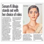 Sonam Kapoor Instagram – @hindustantimes thank you ❤️ #ekladkikodekhatohaisalaga